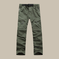Pantalon d'extérieur zippé en cuir pour hommes - Confort et style à la fois