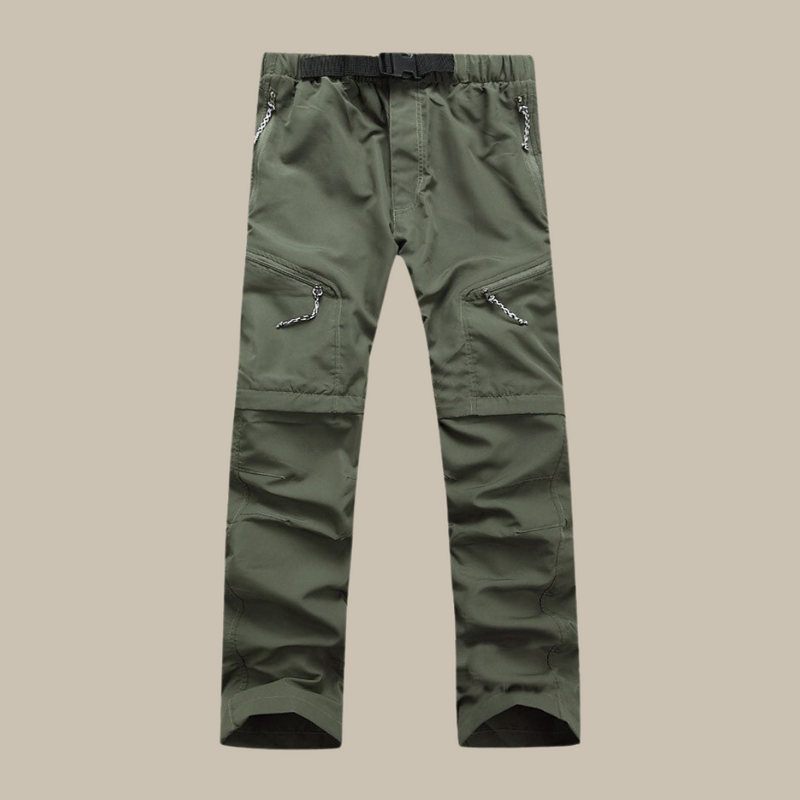 Pantalon d'extérieur zippé en cuir pour hommes - Confort et style à la fois