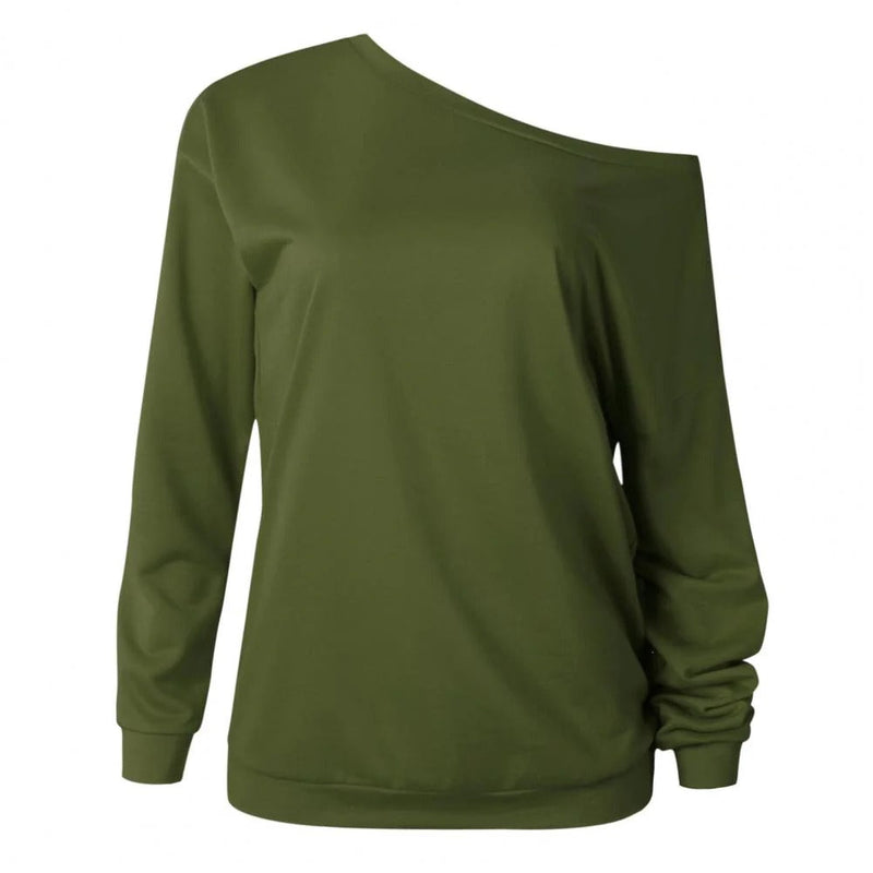Élégant pull-over ample à épaules dégagées pour femmes - Beatrix