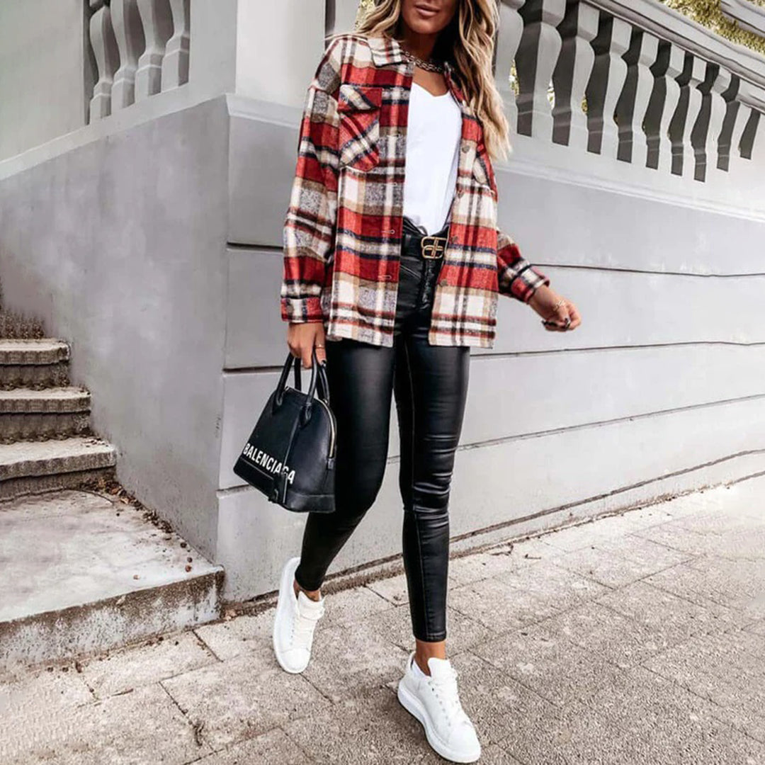 LYLA - Cozy Checked Jacket for Ultimate Comfort