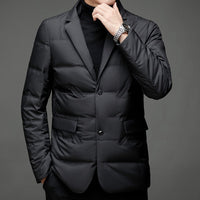 Christophe™ Blazer stylé avec garniture en duvet