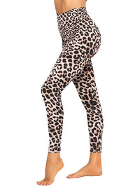 Pantalon de yoga élégant et confortable à imprimé léopard pour un confort ultime