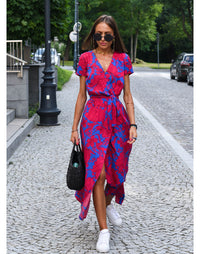 Élégante robe longue d'été à imprimé floral - Linda