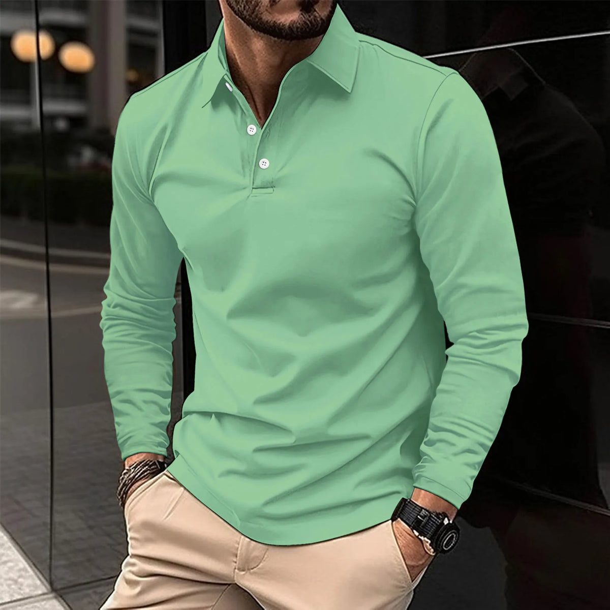 Jean™ Polo chic à manches longues
