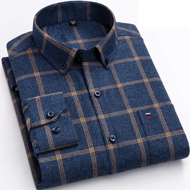 Herrenklassiker : Lässiges Langarm-Karoshirt für stilvolle Casuals