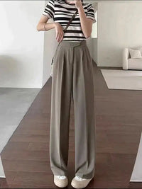 Pantalon souple à jambe large pour femmes, pour un confort quotidien - pantalon stylé et élégant pour les occasions décontractées et formelles