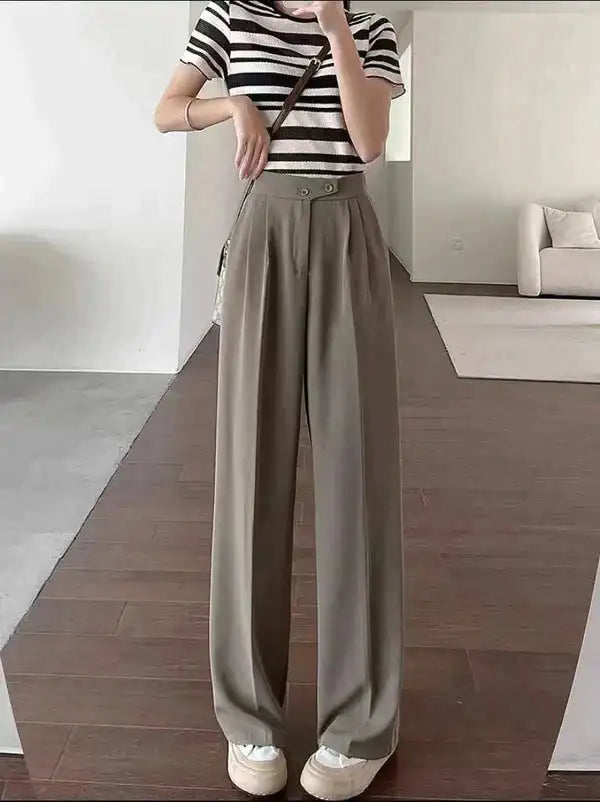 Pantalon souple à jambe large pour femmes, pour un confort quotidien - pantalon stylé et élégant pour les occasions décontractées et formelles