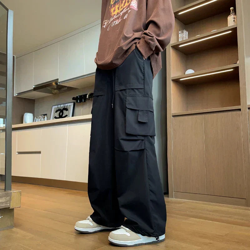 Pantalon cargo à jambe large pour femmes - idéal pour un confort décontracté et quotidien