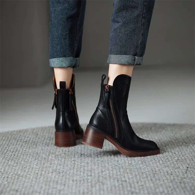 Estelle™  Bottes en cuir de luxe