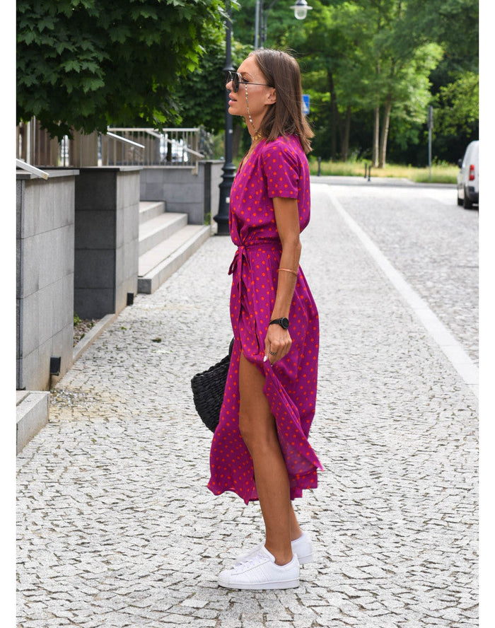 Élégante robe longue d'été à imprimé floral - Linda