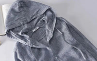 Hooded Leinenhemd - Couverture légère et résistante pour les personnes de faible corpulence
