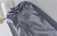 Hooded Leinenhemd - Couverture légère et résistante pour les personnes de faible corpulence