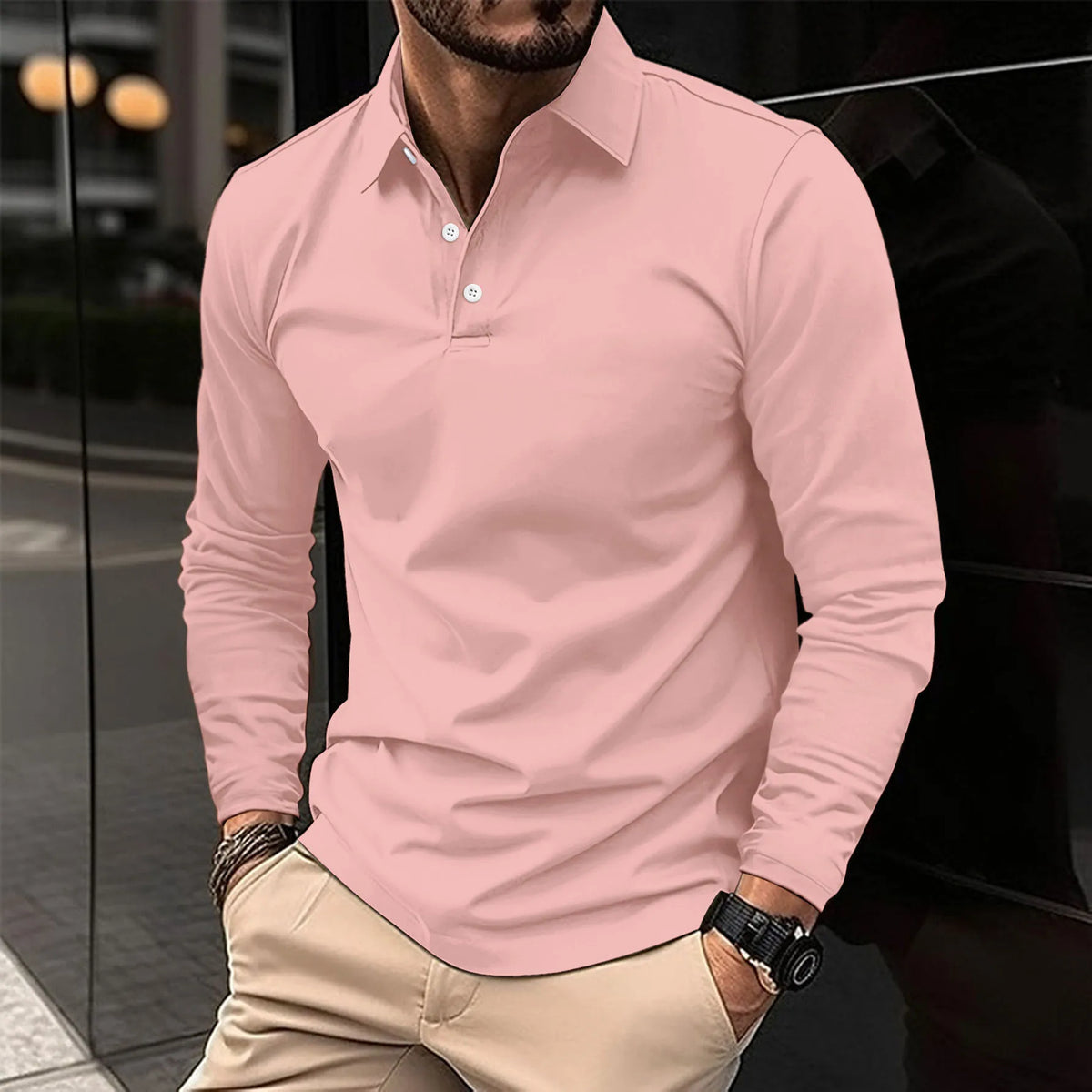 Jean™ Polo chic à manches longues