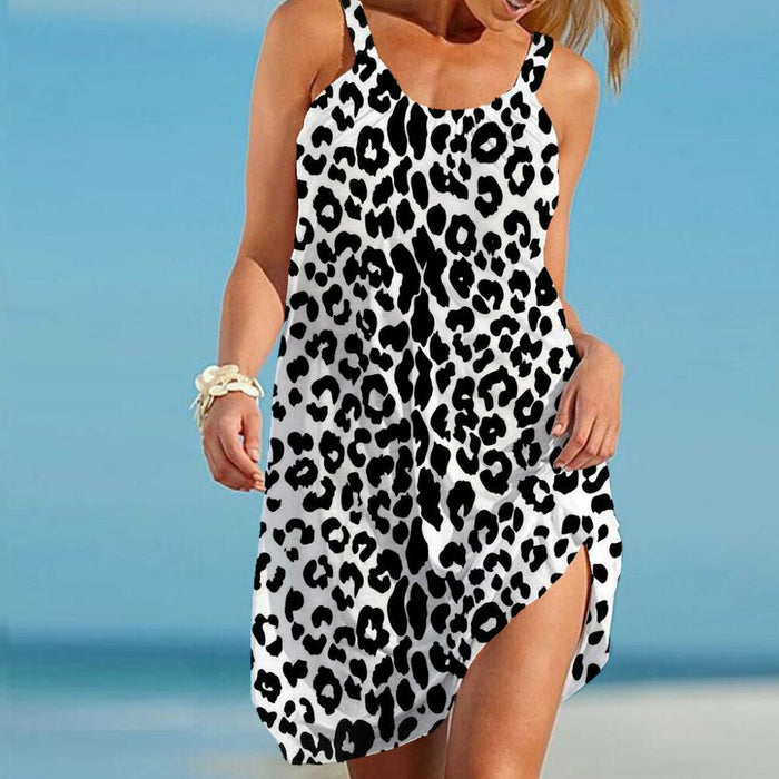 Robe d'été pour femmes Edna avec imprimé léopard tendance