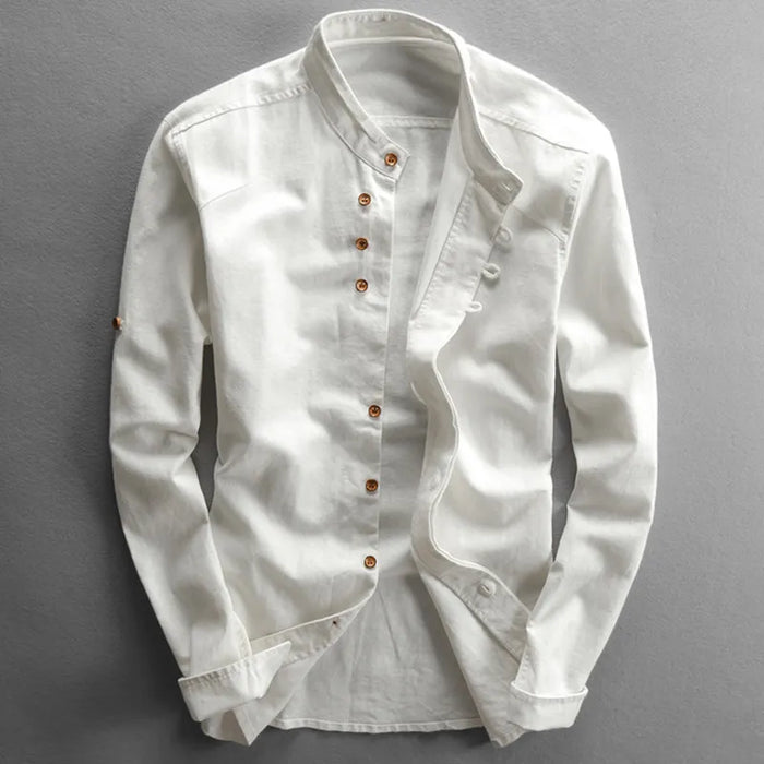Camisole ajustée pour homme avec cuello alto et manga larga