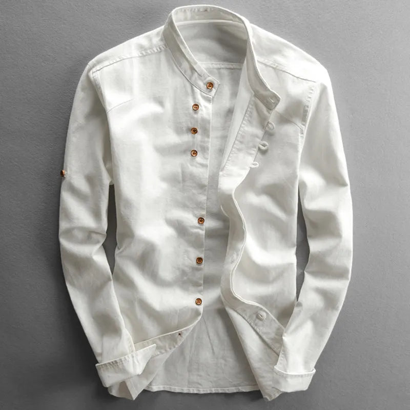 Camisole ajustée pour homme avec cuello alto et manga larga