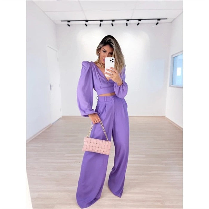Esmée | Eleganter lilac Tweed-Set für stilvolle Auftritte