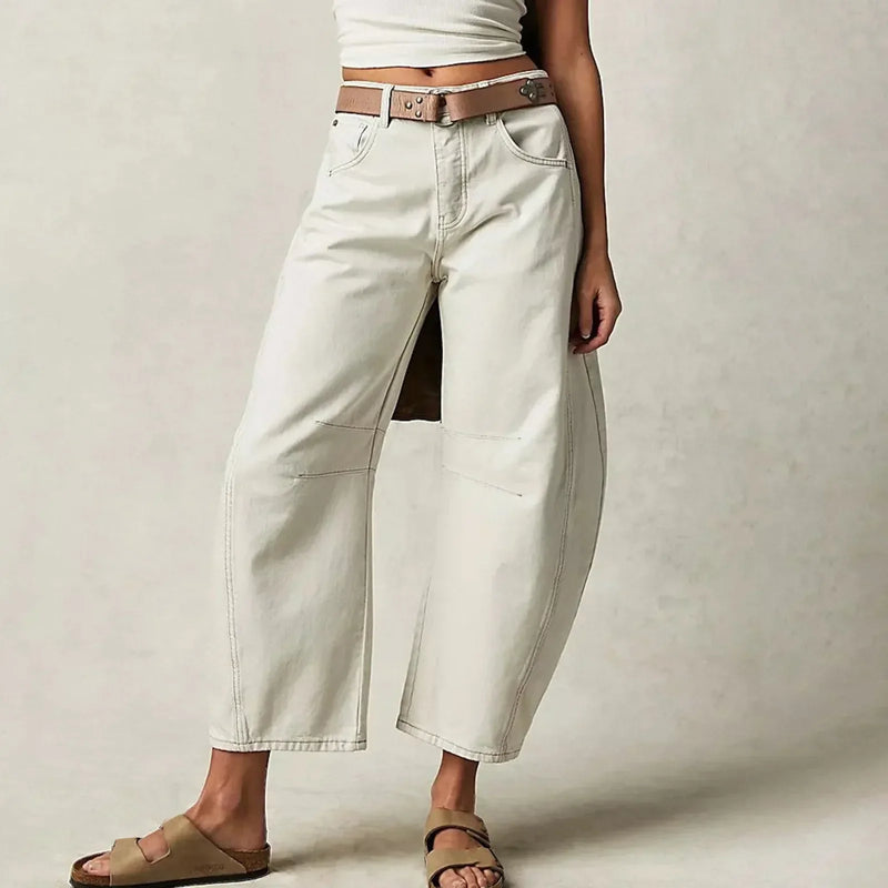 Pantalon large élégant et souple - Pantalon décontracté pour femmes à la pointe de la mode