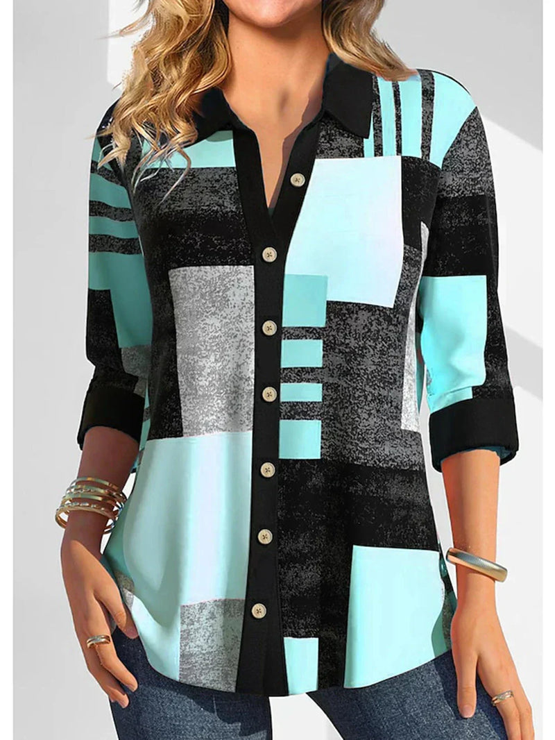 T-shirt graphique élégant pour femmes - blouse moderne noire et rose pour un look branché