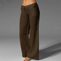 Pantalon décontracté pour femmes - Pantalon confortable et léger avec une coupe décontractée et des poches pratiques pour tous les jours