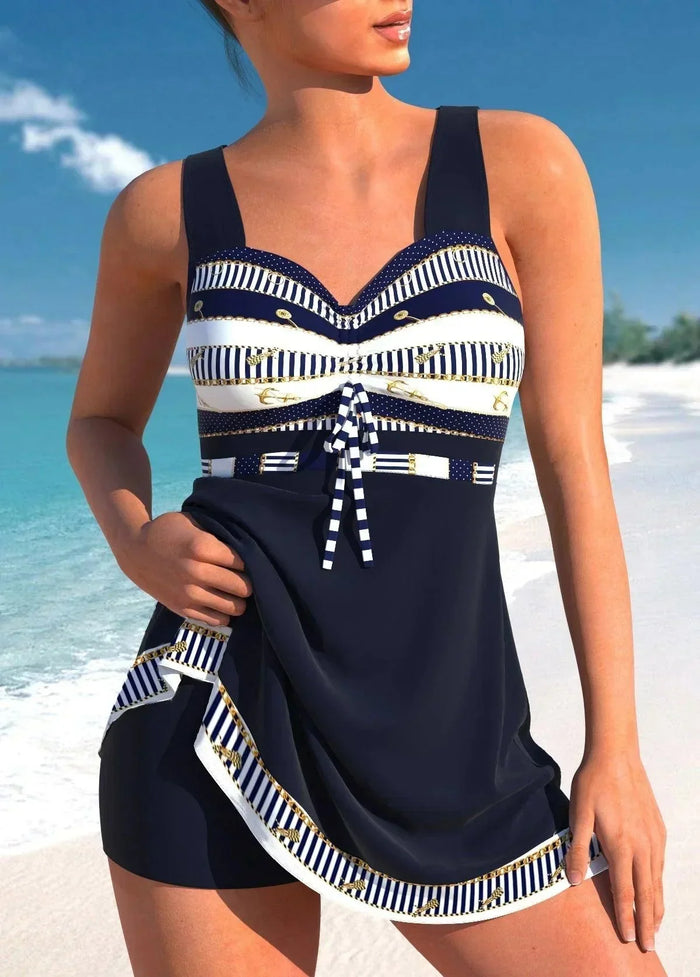 Ensemble Tankini de Contrôle Abdominaux - Maillot de Bain Élégant pour Femmes