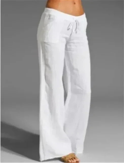 Pantalon décontracté pour femmes - Pantalon confortable et léger avec une coupe décontractée et des poches pratiques pour tous les jours