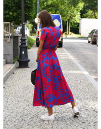 Élégante robe longue d'été à imprimé floral - Linda