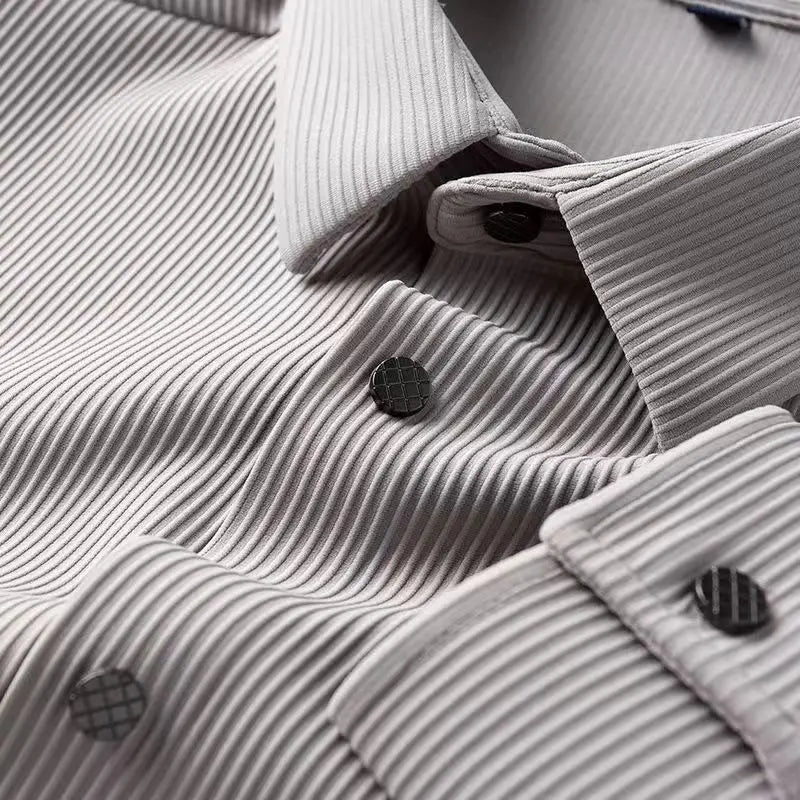 Camisole de négociation pour homme - Slim Fit - Mélange d'algues et d'élastane - Cuello Clásico - Ropa Formal