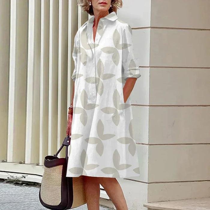 Robe Midi Longue à la Genou - Idéalement Ajustée, Respirante, Style Décontracté