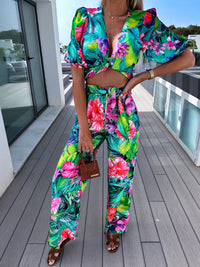 Rosalie | Ensemble deux pièces élégant avec imprimé stylisé pour un look parfait