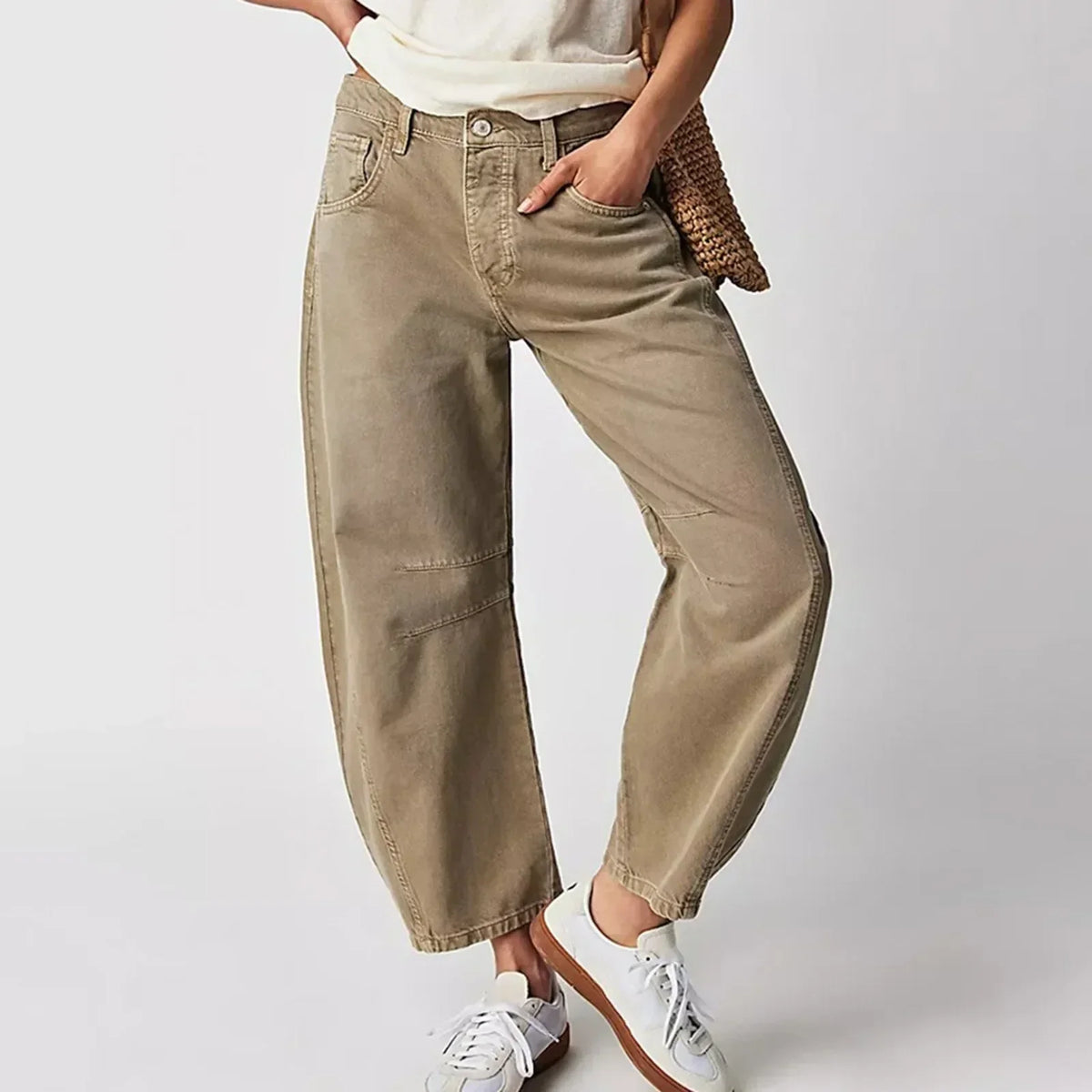 Pantalon large élégant et souple - Pantalon décontracté pour femmes à la pointe de la mode