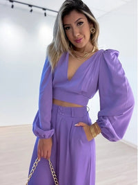Esmée | Eleganter lilac Tweed-Set für stilvolle Auftritte