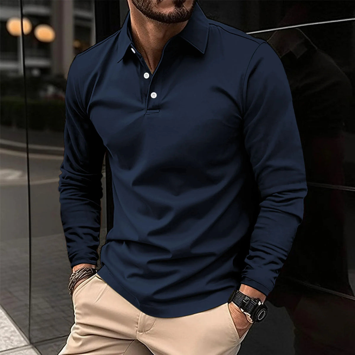 Jean™ Polo chic à manches longues