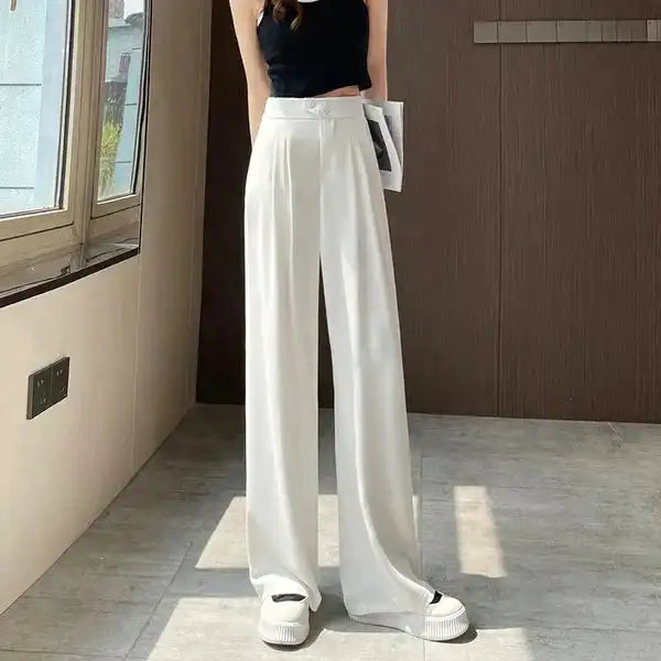 Pantalon souple à jambe large pour femmes, pour un confort quotidien - pantalon stylé et élégant pour les occasions décontractées et formelles