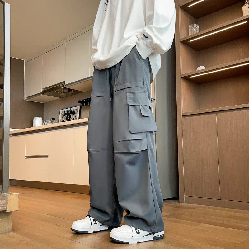 Pantalon cargo à jambe large pour femmes - idéal pour un confort décontracté et quotidien