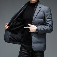 Christophe™ Blazer stylé avec garniture en duvet
