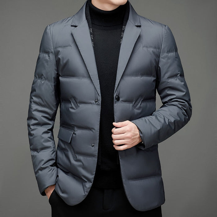 Christophe™ Blazer stylé avec garniture en duvet