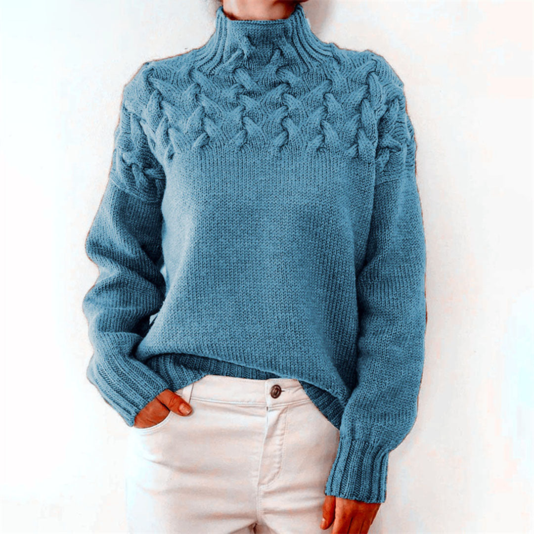 Elegant Sassa Women's Knitted Hooded Sweater for a Perfect Fit (Pull à capuche en tricot pour femmes pour un ajustement parfait)