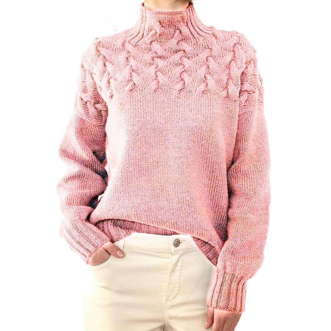 Elegant Sassa Women's Knitted Hooded Sweater for a Perfect Fit (Pull à capuche en tricot pour femmes pour un ajustement parfait)