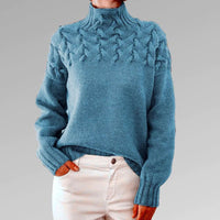 Elegant Sassa Women's Knitted Hooded Sweater for a Perfect Fit (Pull à capuche en tricot pour femmes pour un ajustement parfait)
