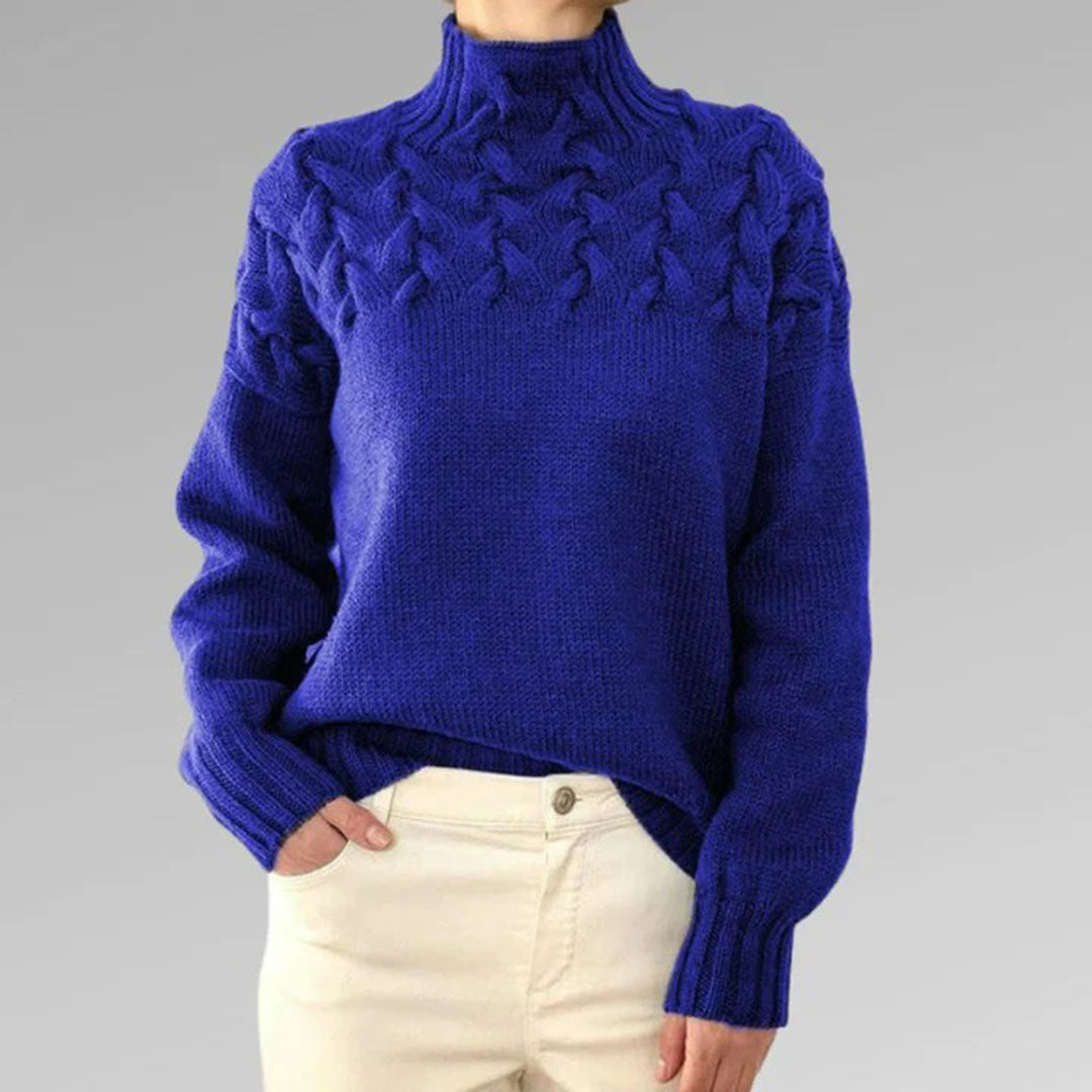 Elegant Sassa Women's Knitted Hooded Sweater for a Perfect Fit (Pull à capuche en tricot pour femmes pour un ajustement parfait)