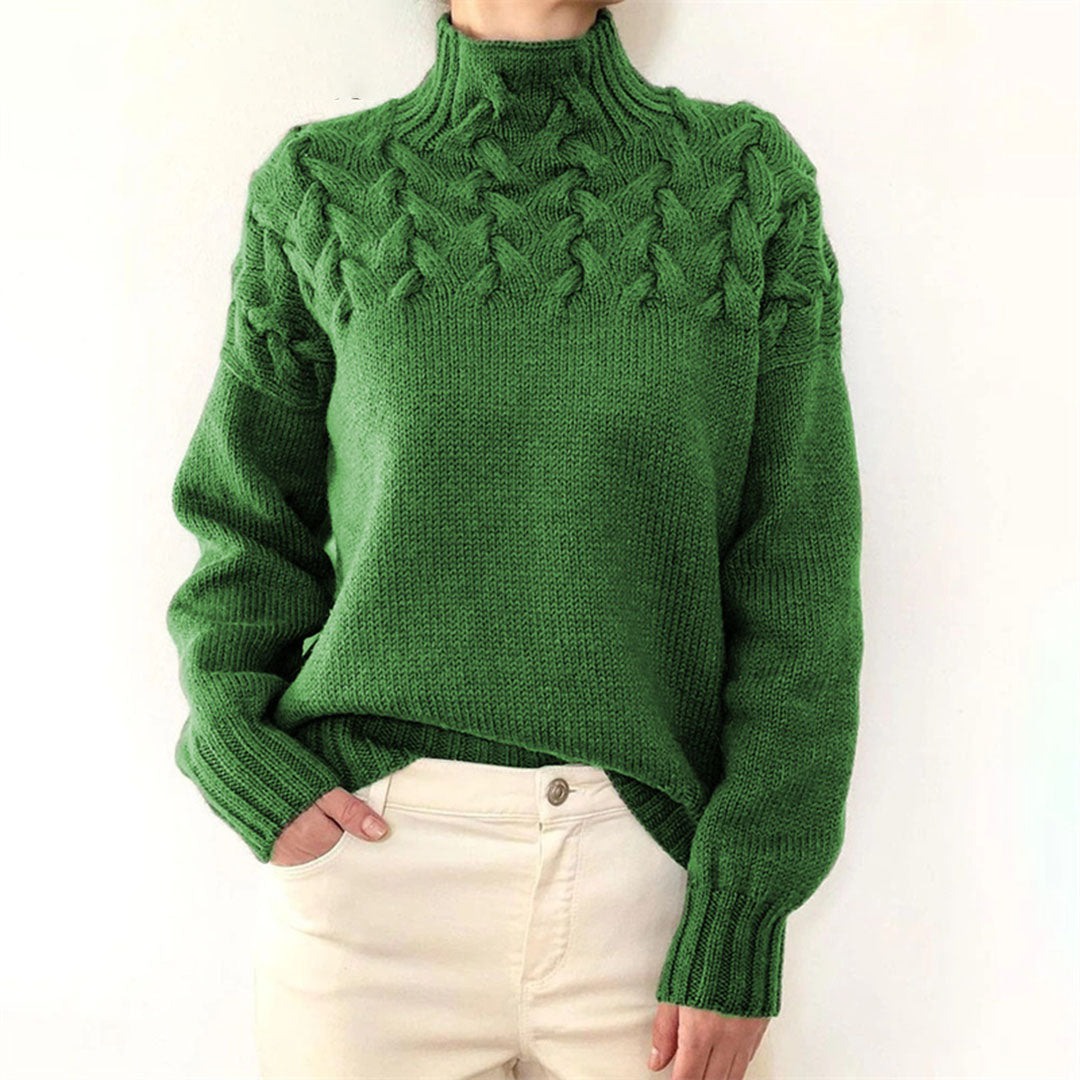 Elegant Sassa Women's Knitted Hooded Sweater for a Perfect Fit (Pull à capuche en tricot pour femmes pour un ajustement parfait)