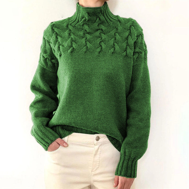 Elegant Sassa Women's Knitted Hooded Sweater for a Perfect Fit (Pull à capuche en tricot pour femmes pour un ajustement parfait)