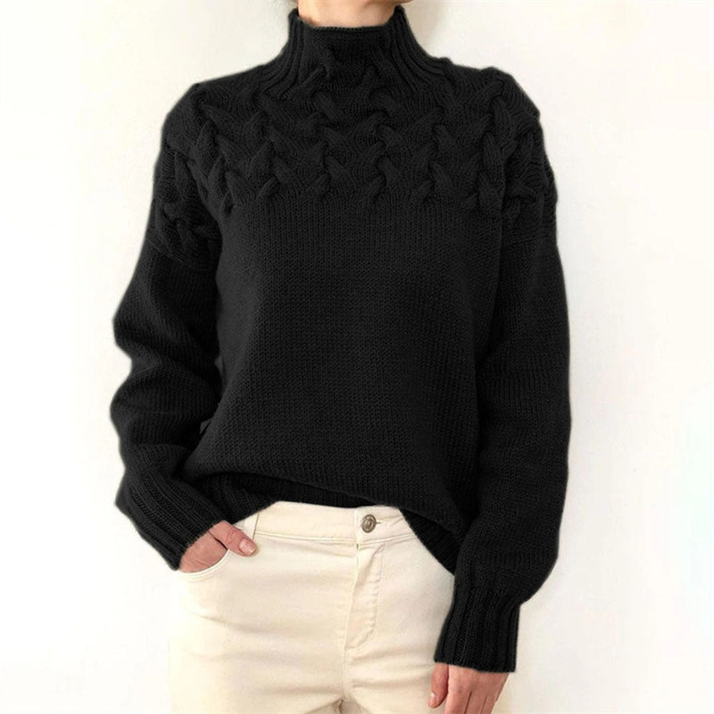Elegant Sassa Women's Knitted Hooded Sweater for a Perfect Fit (Pull à capuche en tricot pour femmes pour un ajustement parfait)