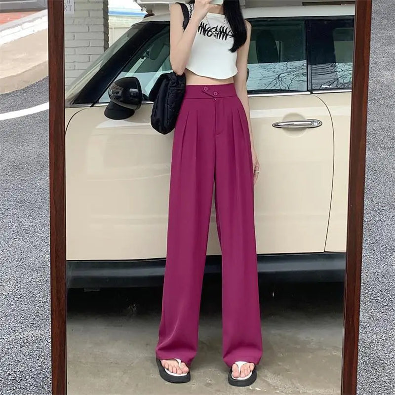 Pantalon souple à jambe large pour femmes, pour un confort quotidien - pantalon stylé et élégant pour les occasions décontractées et formelles
