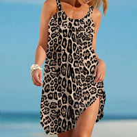 Robe d'été pour femmes Edna avec imprimé léopard tendance