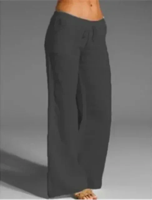 Pantalon décontracté pour femmes - Pantalon confortable et léger avec une coupe décontractée et des poches pratiques pour tous les jours
