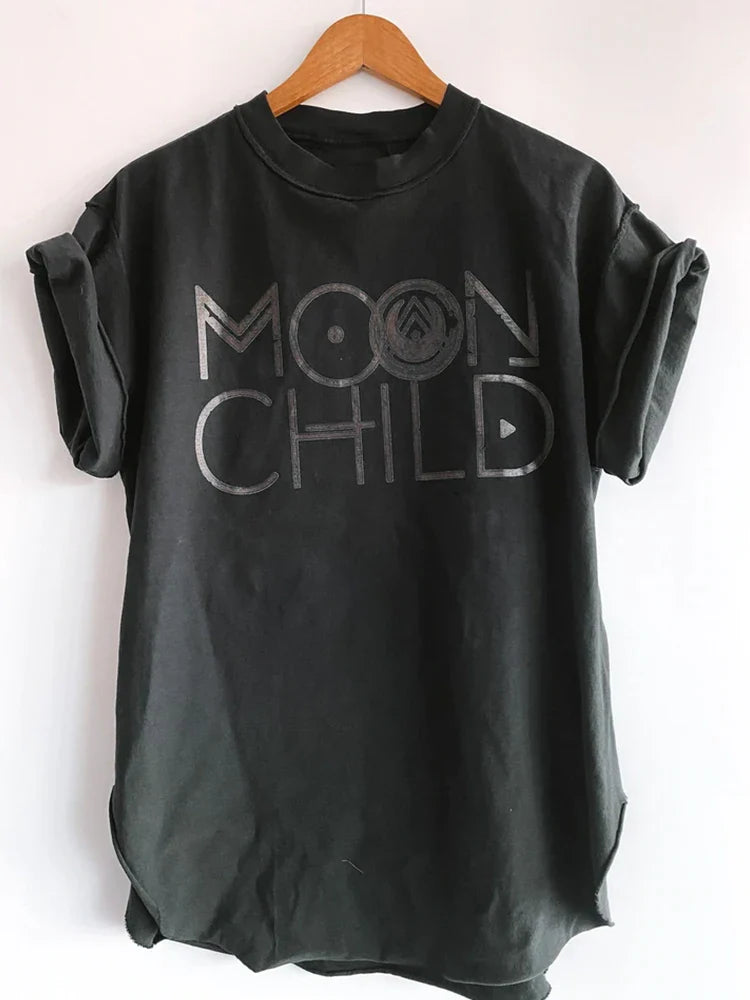 T-shirt oversize Moon Child - Style décontracté et tendance