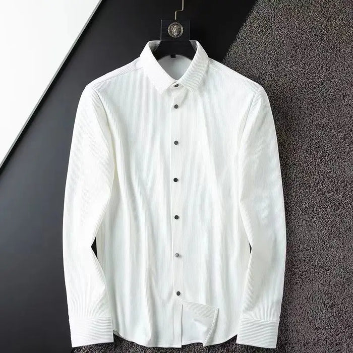 Camisole de négociation pour homme - Slim Fit - Mélange d'algues et d'élastane - Cuello Clásico - Ropa Formal