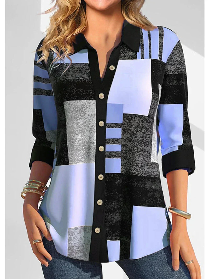 T-shirt graphique élégant pour femmes - blouse moderne noire et rose pour un look branché